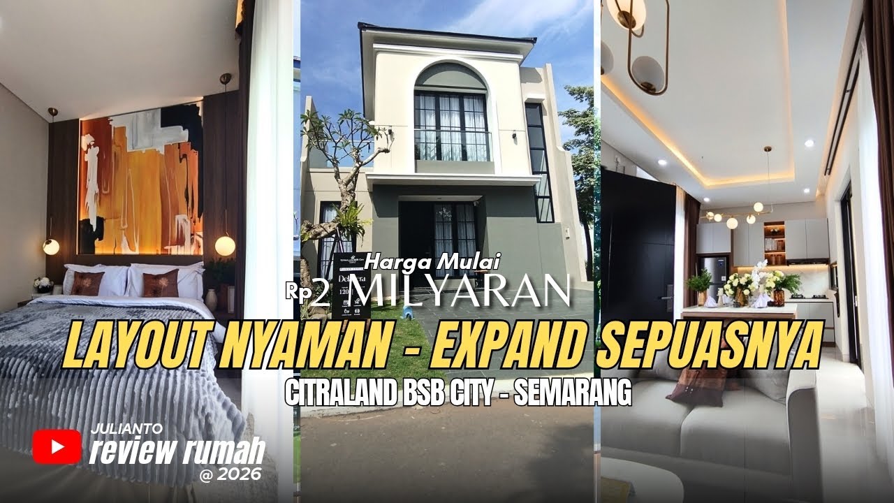 Baru ! Citraland Bsb City Semarang! 2 Lantai Dekat Danau dan Mall
