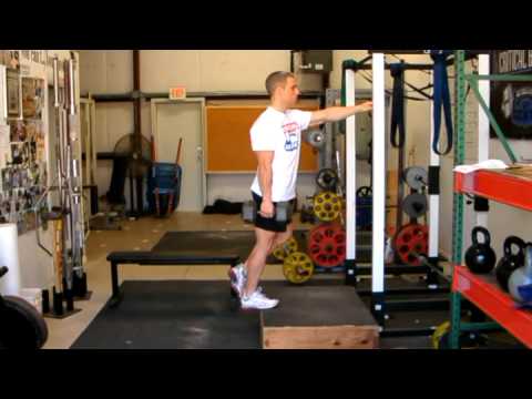 One Legged Dumbbell Calf Raise Exercise