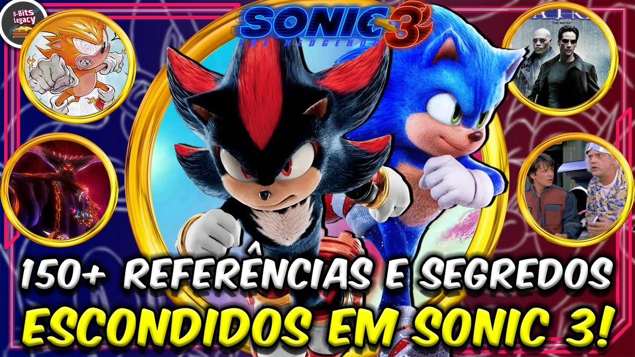 TODAS AS *172* REFERÊNCIAS E EASTER EGGS DE SONIC 3 O FILME! [DUVIDO VC TER VISTO TODAS] 😱😱
