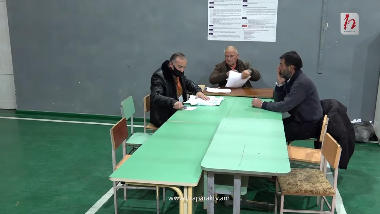 Ձայների հաշվարկը՝ Ապարանի թիվ 17/49 ընտրատեղամասում. ուղիղ