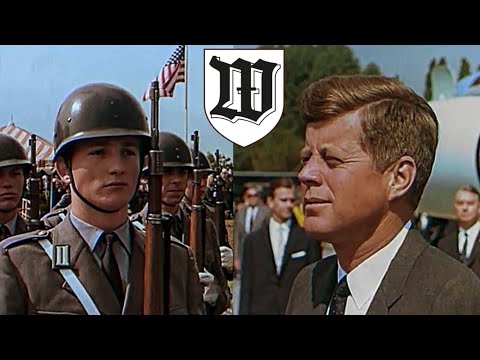 Militärische Ehren der Bundeswehr für John F. Kennedy (1963) Wachbataillon BMVg + Musikkorps