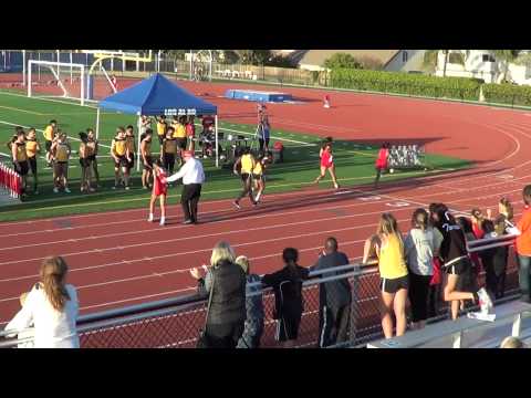 FS JVG 4x400 vs Laguna Hills 3-19-14 - Los Alamitos HS Girls