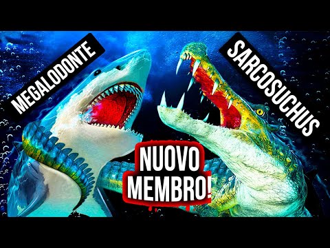 Megalodonte vs Coccodrillo Preistorico Gigante: Chi Vincerà?