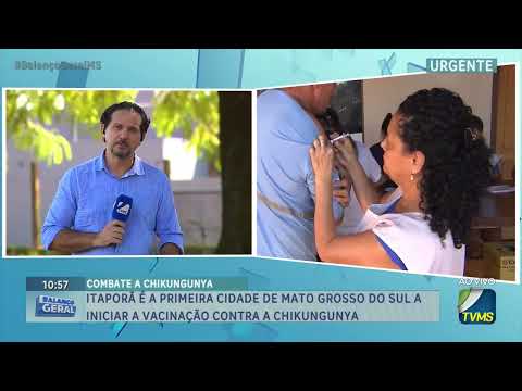 Itaporã é a primeira cidade de Mato Grosso do Sul a iniciar a vacinação contra chikungunya