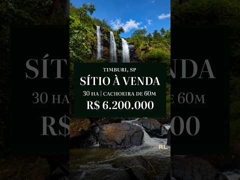 SÍTIO DE 30 HA À VENDA EM TIMBURI SP | CACHOEIRA DE 60M, CASA COLONIAL, AGROFLORESTA, MADEIRA E LAGO