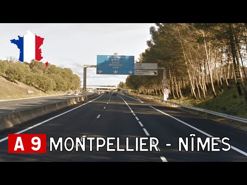 France (F): A9 Montpellier - Nîmes