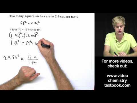 Part of a video titled Unit Conversions with Area and Volume - YouTube