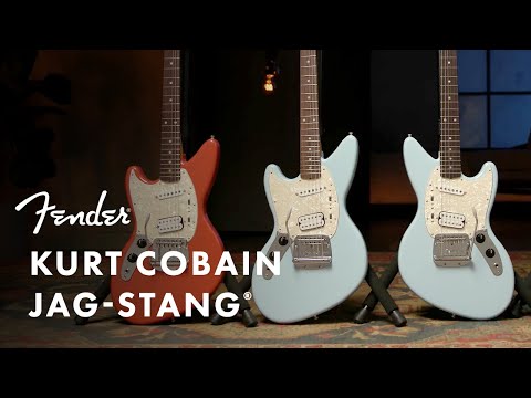 Fender Kurt Cobain Jag-Stang Lefty Electric Guitar, RW FB, Sonic Blue w/ Gig Bag image 4