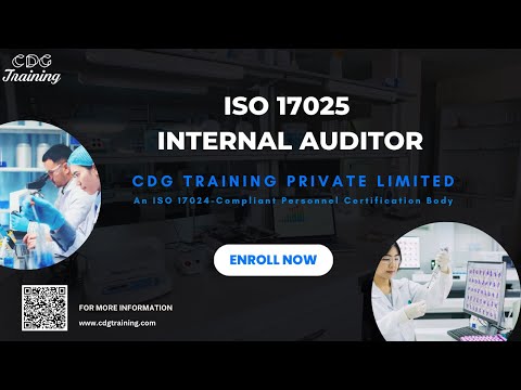 ISO 17025 Internal Auditor Course | Become a Certified Auditor with CDG Training Private Limited |