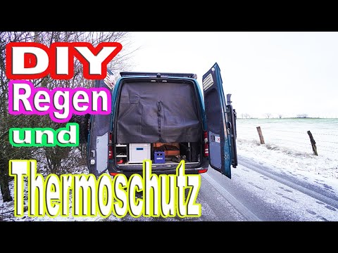 DIY Thermoschutz für Hecktüren ohne Klett II Kastenwagen Van selber machen