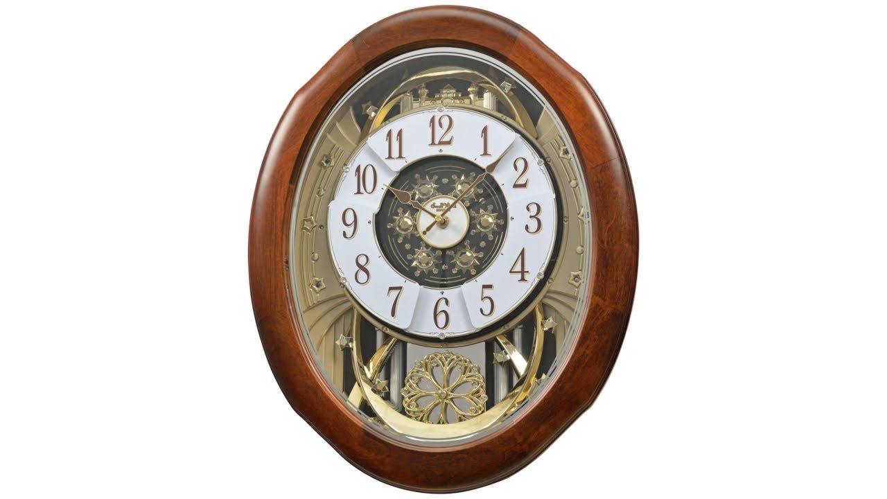 Video 1 Magnificent Walnut Motion Wall Clock