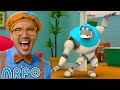 Blippi And ARPO Can T Stop Dancing ARPO The Robot Funny Kids Cartoons Full Episodes