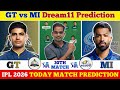 GT vs MI dream11 match prediction|| GT vs MI Today 30th match prediction || IPL 2026 