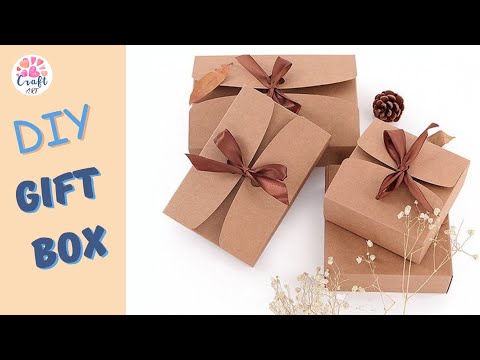 DIY gift box/ Gift box without glue box / DIY gift wrapping