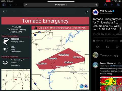(3-25-21) the tornado emergency of Columbiana, AL