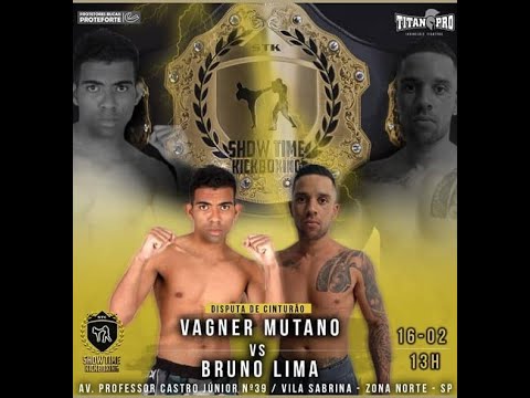 Vagner Mutano vs Bruno Lima disputa de Cinturão SHOW TIME KICKBOXING