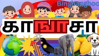 தமிழ் பாடல் காஙாசா l  உயிர்மெய் எழுத்துக்கள் #uyirmeyedithugal #lkg rhymes lஅஆஇ @bingbangboo1562