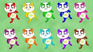 Download lagu 10 Little Pandas Have Fun with Color Balls Finger ... mp3