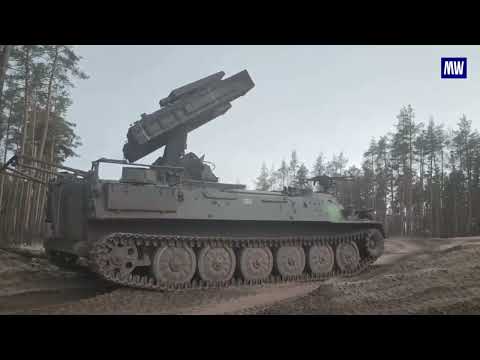 Strela-10 anti-aircraft missile system crews working