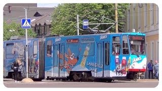 preview picture of video 'Straßenbahn Tram Tallinn Estland - Tatra KT4 - Tallinna Linnatranspordi AS - tramm'