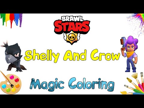 Shelly And Crow BRAWL STARS / Coloring Page / How to Color BRAWL STARS