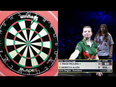 WDF World Cup 2023 - Girls Singles Final - Paige Pauling vs Rebecca Allen