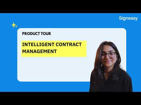 Signeasy Product Tour: Intelligent Contract Management for Every Team