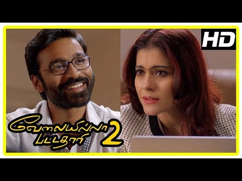 Dhanush New Movie 2017 | VIP 2 Movie Scenes | Dhanush resigns his job | Dhanush challenges Kajol