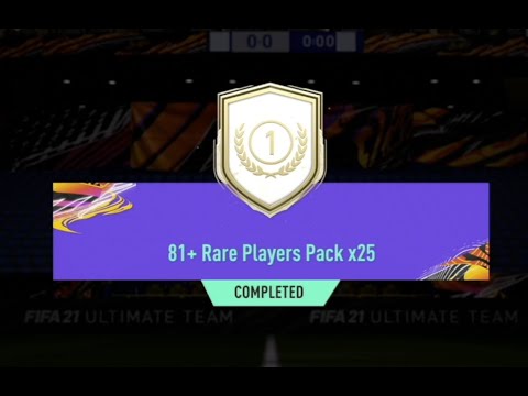 81+ x25 RARE PLAYERS PACK TOTS PACKED FIFA 21