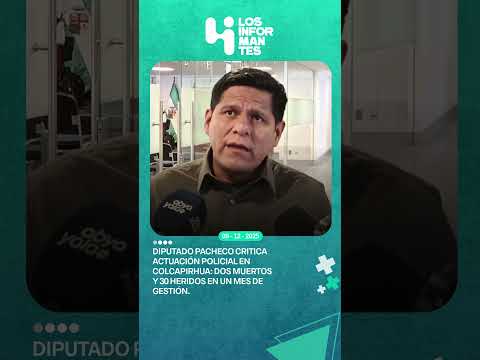 Rolando Pacheco denuncia uso excesivo de la fuerza en Colcapirhua y pide investigación