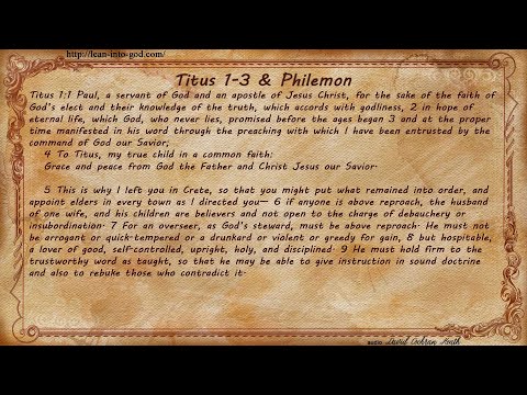 Titus 1-3 and Philemon