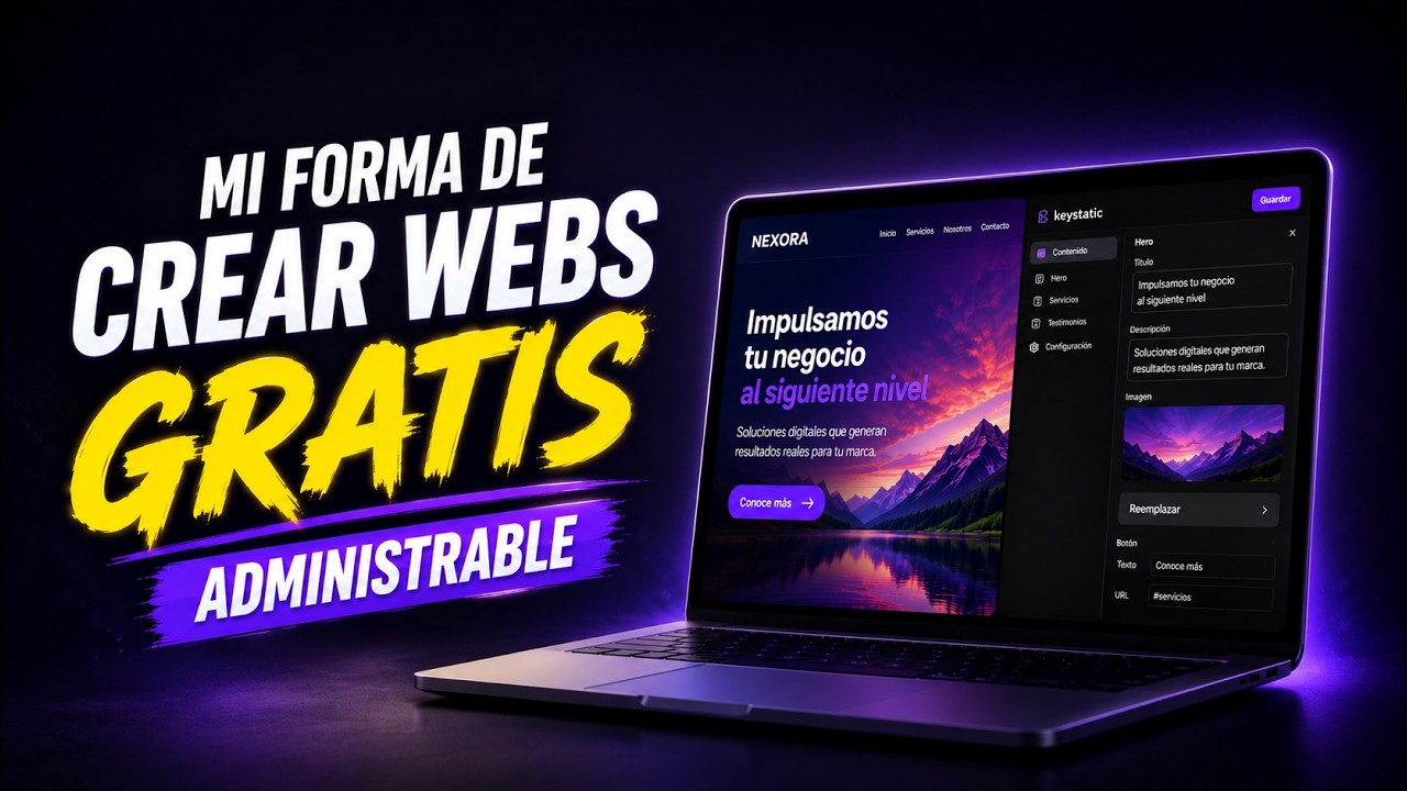 Así creo sitios web GRATIS con IA + Astro