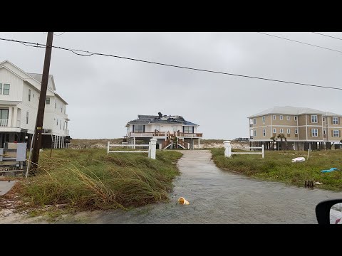 Hurricane Sally Damage Gulf Shores AL.