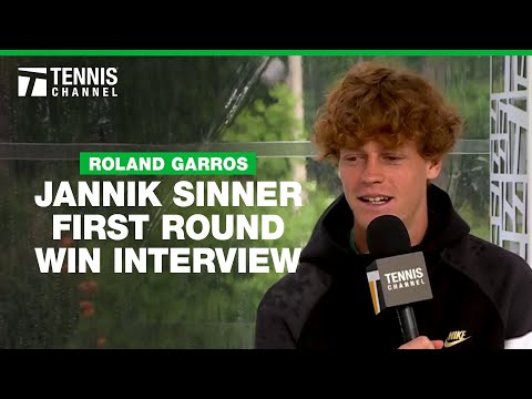 Jannik Sinner feeling 'very good' after hip injury | 2024 Roland Garros First Round