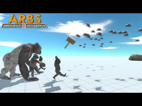 Ape Army vs The Swarm |Animal Revolt Battle Simulator