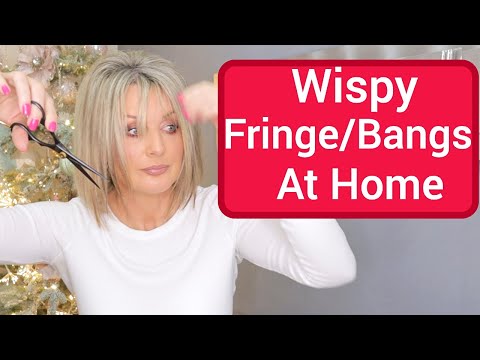 How I Cut a Wispy Baby Fringe/Bangs At Home (Not a...