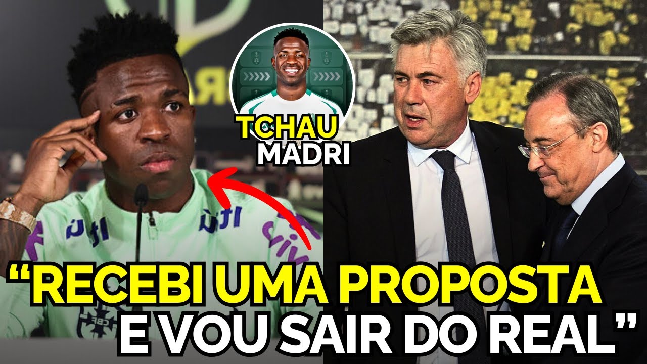 🚨 EITA! OLHA A DECLARAÇÃO POLÊMICA DO VINICIUS JR SOBRE SAIR DO REAL MADRID "RECEBI UMA PROPOSTA.."