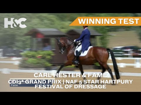 Carl Hester & Fame Win The CDI3* Grand Prix | NAF 5* Hartpury Festival Of Dressage 2025