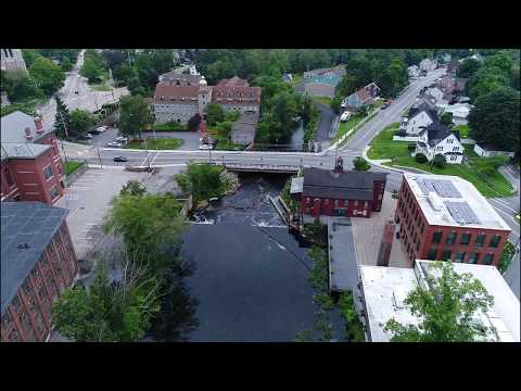 Northbridge, MA. Beyond the river, National Heritage Corridor