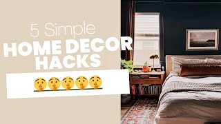 5 Crazy Easy Home Decor Hacks {EASY Home Upgrades!}