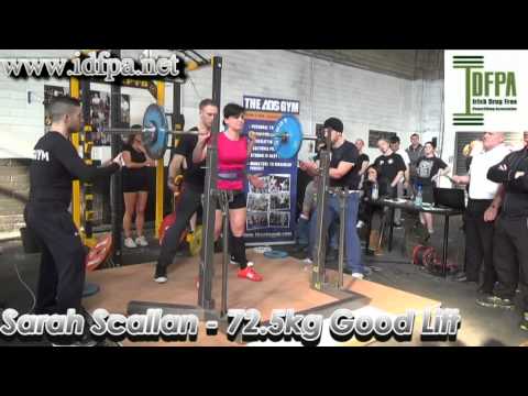 IDFPA National Single Lifts 2014 - Ladies Squat -55.5 to -63kg Division