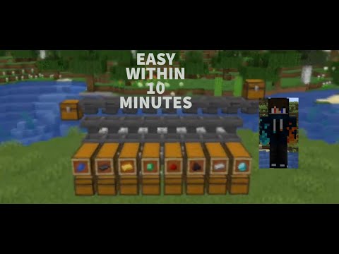 Minecraft Easy Automatic Sorting system Best design 1.20 tutorial