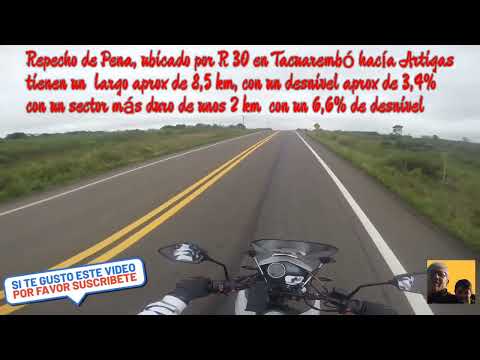 Paseo por Uruguay, repecho de Pena, Masoller, Tacuarembó, Rivera, Artigas R 30.