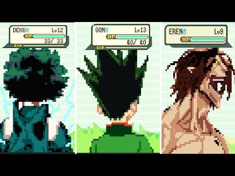Pokemon FireRed but every pokemon are replaced with anime
