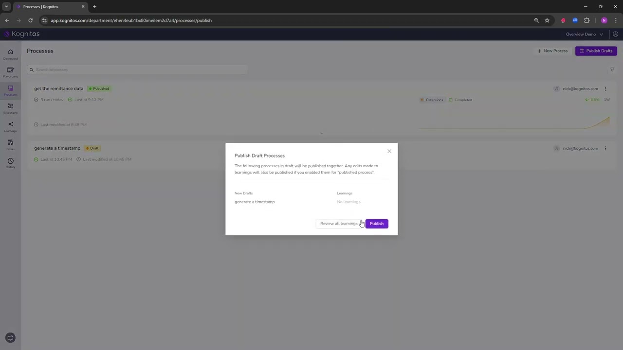 5. Kognitos Operations – Schedule a Process