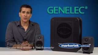 Video thumbnail for Genelec 8010 Active Monitor & the New 7040 Subwoofer by Markertek – America's Broadcast Supply House
