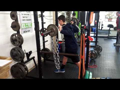 Brian Perakovic - Barbell Split Squats with Chains