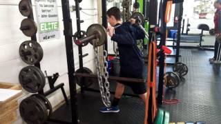 Brian Perakovic - Barbell Split Squats with Chains