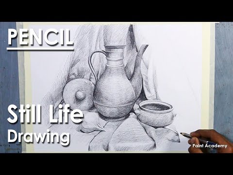 Still Life Drawing in Pencil | How to shade | step by step
