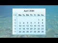 April 2006 Calendar